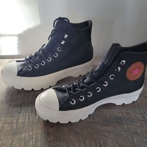 Converse black booties